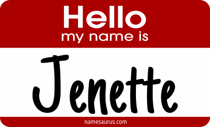 Hello my name is Jenette png download