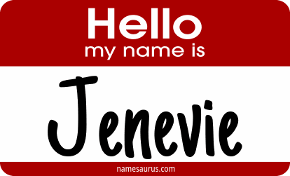 Hello my name is Jenevie png download