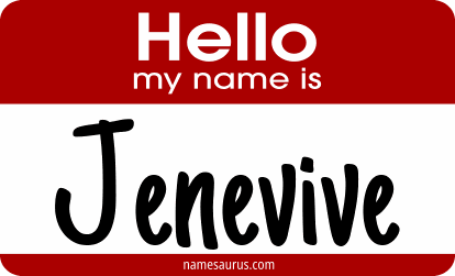 Hello my name is Jenevive png download