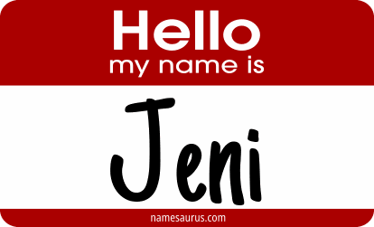 Hello my name is Jeni png download