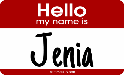 Hello my name is Jenia png download