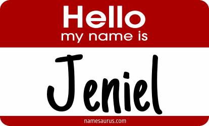 Hello my name is Jeniel png download