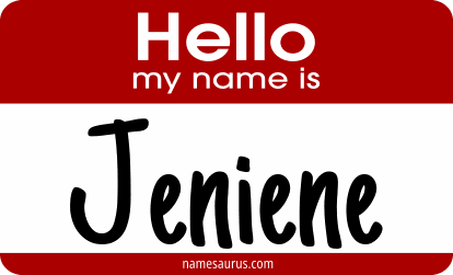 Hello my name is Jeniene png download