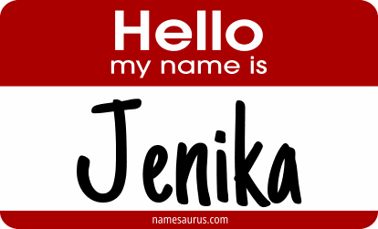 Hello my name is Jenika png download