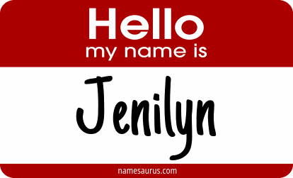 Hello my name is Jenilyn png download