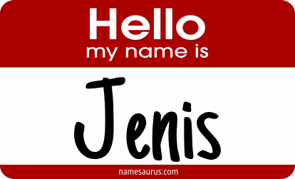Hello my name is Jenis png download
