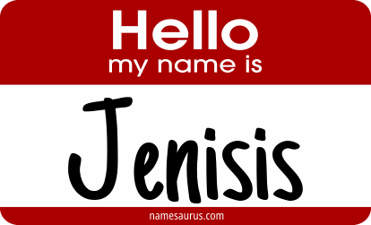 Hello my name is Jenisis png download