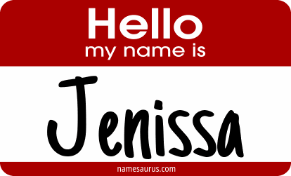 Hello my name is Jenissa png download