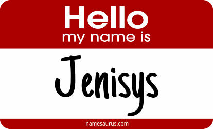 Hello my name is Jenisys png download