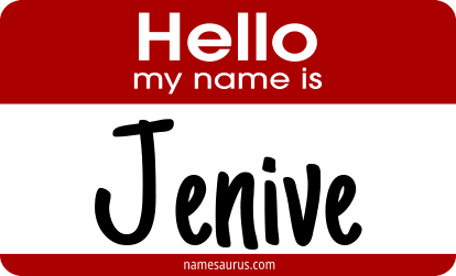 Hello my name is Jenive png download