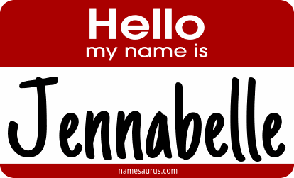 Hello my name is Jennabelle png download