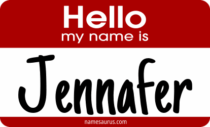 Hello my name is Jennafer png download