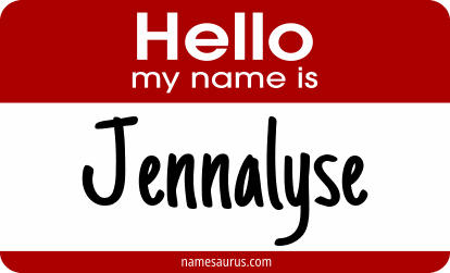 Hello my name is Jennalyse png download