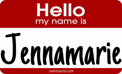 Hello my name is Jennamarie png download