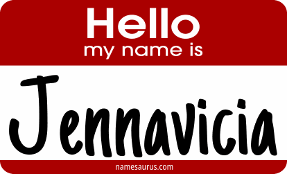 Hello my name is Jennavicia png download