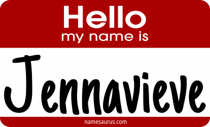 Hello my name is Jennavieve png download