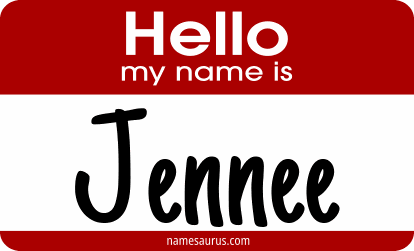 Hello my name is Jennee png download
