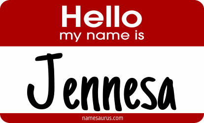 Hello my name is Jennesa png download