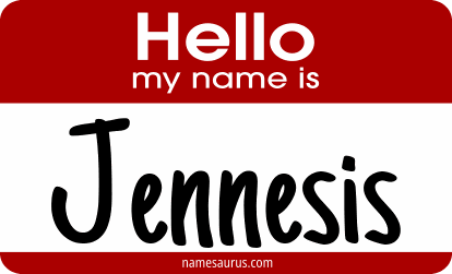 Hello my name is Jennesis png download