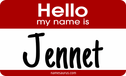 Hello my name is Jennet png download