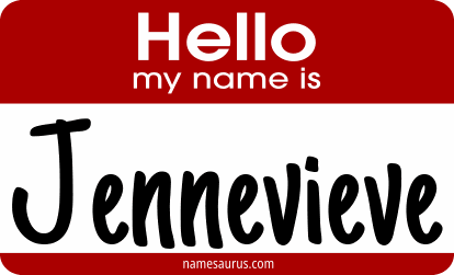 Hello my name is Jennevieve png download
