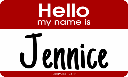Hello my name is Jennice png download