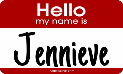 Hello my name is Jennieve png download