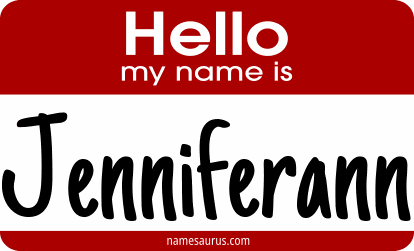 Hello my name is Jenniferann png download