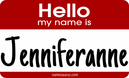 Hello my name is Jenniferanne png download