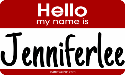Hello my name is Jenniferlee png download