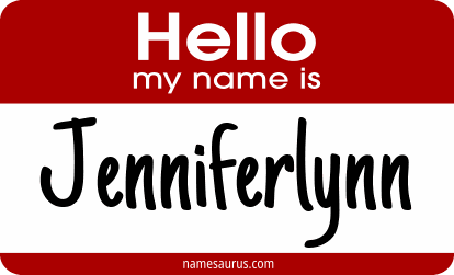 Hello my name is Jenniferlynn png download
