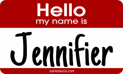 Hello my name is Jennifier png download
