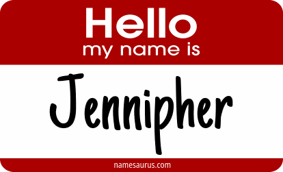 Hello my name is Jennipher png download