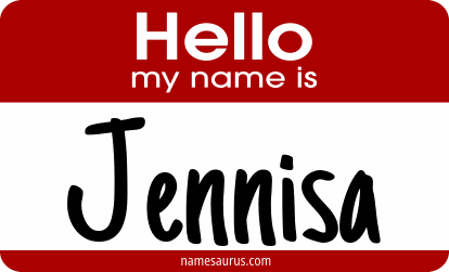 Hello my name is Jennisa png download