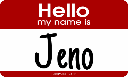 Hello my name is Jeno png download