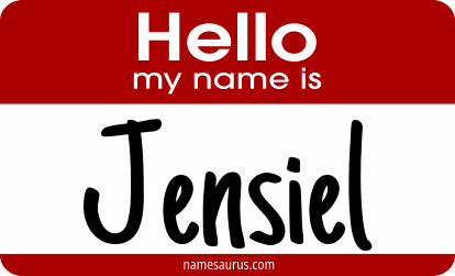 Hello my name is Jensiel png download