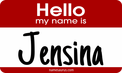 Hello my name is Jensina png download