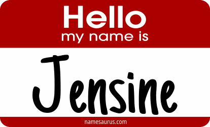 Hello my name is Jensine png download