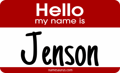 Hello my name is Jenson png download