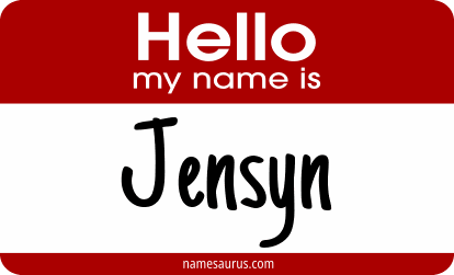 Hello my name is Jensyn png download