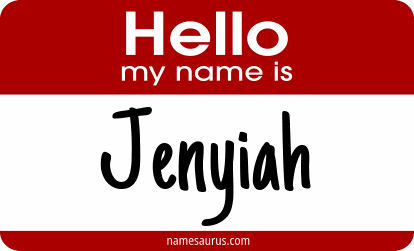 Hello my name is Jenyiah png download