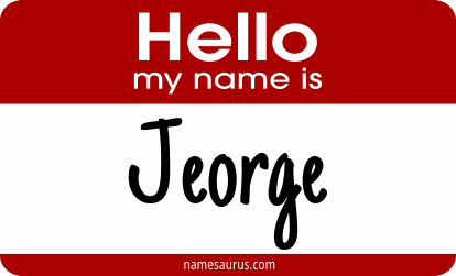 Hello my name is Jeorge png download