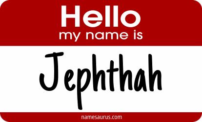 Hello my name is Jephthah png download