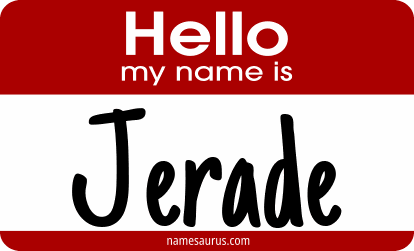 Hello my name is Jerade png download
