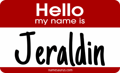 Hello my name is Jeraldin png download