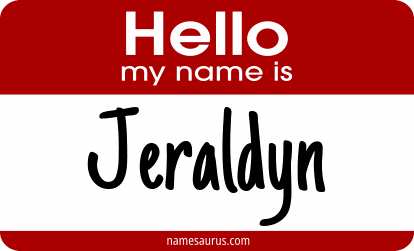 Hello my name is Jeraldyn png download