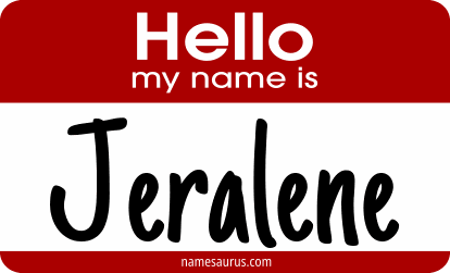 Hello my name is Jeralene png download