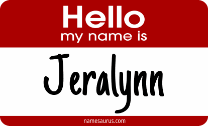 Hello my name is Jeralynn png download