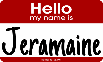Hello my name is Jeramaine png download