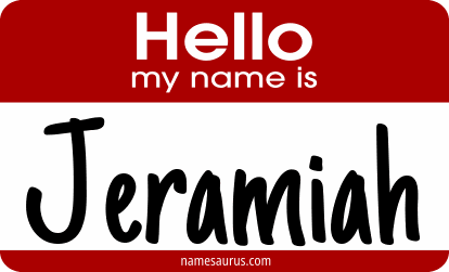 Hello my name is Jeramiah png download